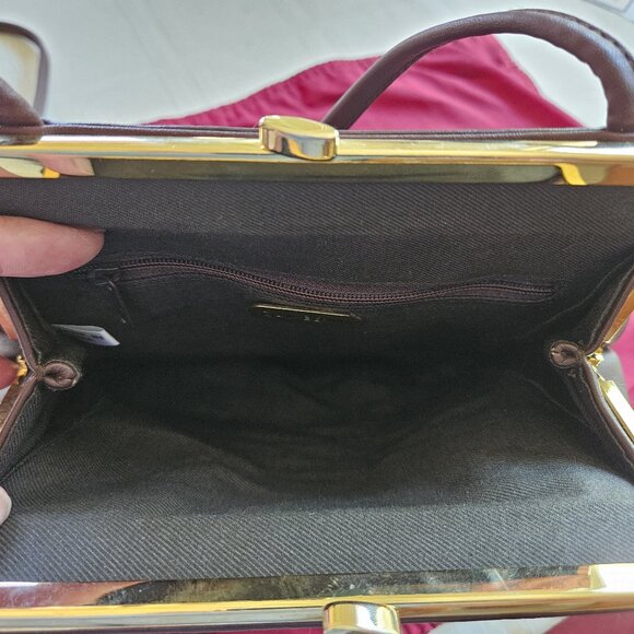 Gianni Bernini cross body bag, brown leather - Picture 6 of 9